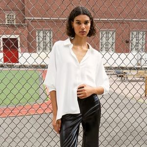 ARITZIA Wilfred Boyfriend Button-Up Shirt